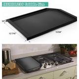 JXGRIDL236 Cast Iron Griddle Replacement for GE Gas Stove Top, JGP5036SLSS, PGP7036SLSS PGP9036SL1SS PGP7036SL1SS PGP9036SLSS, GE Cafe CGP70362NS1, 5 Burner Griddle Plate Flat Cooktop.
