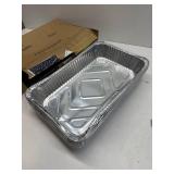 Heavy Duty Aluminum Foil Pans Full Size 21x13 Inch Shallow Disposable Roasting Pans   Steam Table Catering Trays, Chafing Dish Liners, Baking, Grilling, Reheating & Food Service Use (10)