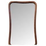 $120 Howard Elliott Collection Waveform Rectangular Mirror Rectangle Brown 31.5H x 19W x 1D