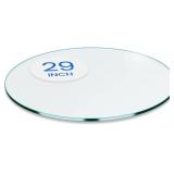 Dulles Glass 29" Round Glass Table Top, 1/4" Thick Clear Tempered Replacement Glass, Flat Polished Edge for Coffee, Dining, Patio Tables & Furniture Protection