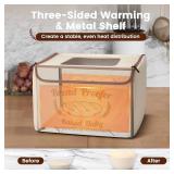 Folding Bread Proofing Box with 50-113  Temp Control & 48H Timer, Dough Proofer with Metal Rack, Humidor, Recipes, Ideal for Sourdough, Bread Baking, Pizza, Yogurt, Kombucha, Precise Control