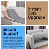 GORILLA GRIP Heavy Duty Couch Cushion Support Board to Fix Sagging Sofas, 21.5 x 70 Sofa, Slip Resistant Thick Boards Add Strong Seat Supports, Replacement Stuffing Firmer Couches Accessories, Grey
