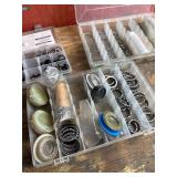 Mixed Bicycle Headset Parts & Bearings in Organizer Cases