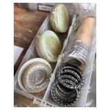 Mixed Bicycle Headset Parts & Bearings in Organizer Cases