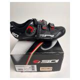 Sidi Genius Fit Mega Black Cycling Shoes Size 45.5 US 11