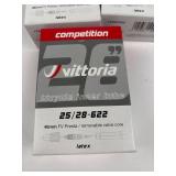 Vittoria Latex Bicycle Inner Tubes 25/28-622 48mm Presta (Lot of 5)
