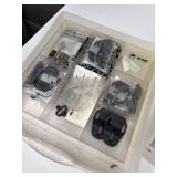 Mixed Mounting Hardware in 4 Drawer Organizers