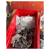 Mixed Hardware, Fasteners & Cable Clamps in 3 Bins