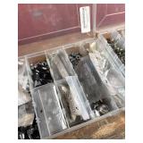 Assorted Bicycle Brake Parts & Cables in Organizers