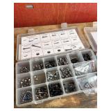 Mixed Hardware Screw Assortment in Organizer Cases