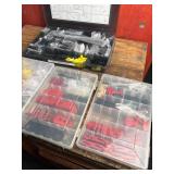 Bicycle Disc Brake Parts Assortment in Storage Cases (Lot of 5)