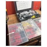 Bicycle Disc Brake Parts Assortment in Storage Cases (Lot of 5)