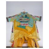 Mercatone Uno Bianchi Pantani Cycling Jersey & Shorts Size XXL/4XL