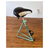 Bicycle Frame Stool With Saddle Seat