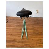 Bicycle Frame Stool With Saddle Seat