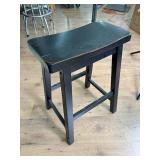 Black Padded Bar Stool