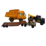 Three Small Vintage Tonka Trucks