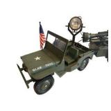 G.I. Joe Jeep w/ Trailer, Spotlight & Canon.