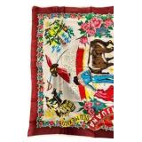 Vintage Tijuana, Mexico Souvenir Scarf
