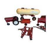 Vintage Red Ertl International Co. Tractors & Attachments