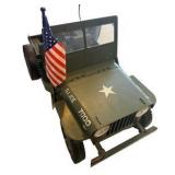 G.I. Joe Jeep w/ Trailer, Spotlight & Canon.