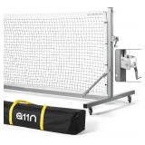 $180 A11N Sports Pro Pickleball Net with Wheels and Hand Winch, Tournament Regulation Size, Anti-Sag Design, Perfect for Outdoor Court & Indoor Gym Floor