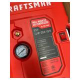 $170 CRAFTSMAN Tire Inflator, All in One Wall Mount Air Compressor Oil-Free with Retractable 30ft Air Hose and Pressure Regulator, Great for Tire Inflation, Brad/Stapler, Finishing Jobs,1.5HP 125PSI