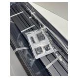 NEW JETO Metal Bed Frame,King Size Bed Frame with Storage Space,Heavy Duty Sturdy Mattress Foundation,Easy Assembly,No Box Spring Needed, Black,16 Inch,King