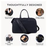 $298 Nomad Lane Carry-On Luggage Duffel Bag, Durable & Lightweight Suitcase. Bento Bag, Personal Item Weekender Travel Bag for Men & Women, Black