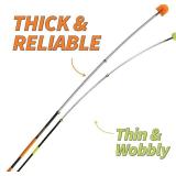 5-24 ft Long Telescoping Extension Pole // Multi-Purpose Extendable Pole with Universal Twist-on Metal Tip // Lightweight and Sturdy // Best Telescopic Pole for Painting, Dusting and Window Cleaning