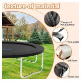 Trampoline Pad 10ft 12ft 14ft 15ft 16ft Trampoline Replacement Safety Pad, Waterproof and Tear-Resistant Safety Spring Cover Round Frame Pad, Trampoline Pad Replacement