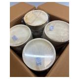 ECO SOUL 8 Inch Round 100 Percent Compostable, Biodegradable, Disposable Palm Leaf Plates, Eco-friendly, Sturdy, Microwave and Oven Safe (200 Pack)
