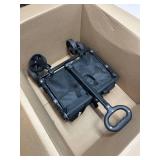Collapsible Wagon with Wheels, 220 lbs Wagons Carts Foldable Wagon Cart with Flexible Handle, Lightweight Portable Folding Utility Grocery Shopping Cart for Grocery Sports Garden Camping
