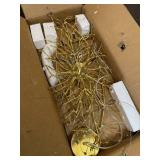 $230 Modern Crystal Chandelier, 31.5" Chandeliers for Dining Room Gold Tree Branch Chandelier Lighting, Round Living Room Chandeliers Over Table, Branches and Crystals Ceiling Light Fixtures