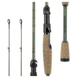KastKing Spartacus II Fishing Rods - IM6 Graphite Blanks Casting & Spinning Rods, 2-Piece Rods with Extra Tip Section, PTS Power Transition System, KastFlex Technology, Rubber Cork Handle