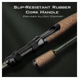 KastKing Spartacus II Fishing Rods - IM6 Graphite Blanks Casting & Spinning Rods, 2-Piece Rods with Extra Tip Section, PTS Power Transition System, KastFlex Technology, Rubber Cork Handle