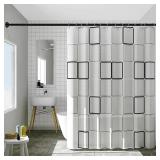 Umimile Shower Curtain Rod, 1 Inch Diameter Adjustable Spring Tension Curtain Rod, 304 Stainless Steel Shower Rod for Bathroom, Windows, Never Rust Non-Slip (Black, 57-100 )