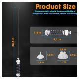 4PC Washer Suspension Rod Replaces W10780048 For Admiral ATW4675YQ1 Whirlpool WTW4800XQ4 WTW4800XQ0 WTW4800XQ1 WTW4800XQ2 Maytag MVWC200XW2 MVWC200XW1 Amana NTW4600YQ1 NTW4650YQ0 RTW4640YQ1 RTW4640YQ0