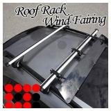 Roof Top Rack Noise Reducer Wind Fairing with Cross Bars Mount Rooftop Carrier Air Deflector 43" Universal Aerodynamic Windshield Fairing Completed Kit