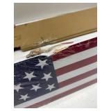 Two Sided Patriotic Porch Sign, 47.2" Wooden 4th of July Front Door Decor, 250th Independence Day Long Vertical Red White Blue USA Flag God Bless America Home Outdoor Yard Decorations