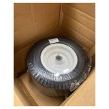 13x5.00-6 Flat Free Tire and Wheel with 3/4" & 5/8" Bearings   2 Pack 13x5x6 Solid Lawn Mower Tires for Riding Lawn Mower Tires and Wheel with 3" Centered Hub