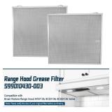 2 Pack S99010430-003 Range Hood Grease Filter Fit For Boran Nutone Range Hood AVSF136 BCSD136 BCSEK136 Series, 15-3/4" X 16-7/8" Stove Hood Vent Filter Replace 99010430-003 HPFA136
