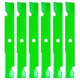 60 Inch Deck 103-6403 103-6403-S Notched Mower Blade Compatible with Exmark Lazer Z AS CT XP LC Pioneer Vantage Turf Tracer Staris Front Runner E S X Series Lawn Mower 6 Pack
