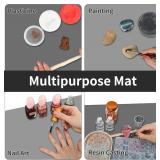 Super Large Silicone Mat, 120"x24" Silicone Mats for Kitchen Counter, Non-Slip Heat Resistant Mat,Thicken Kitchen Counter Mat, Waterproof Countertop Protector for Craft (Light Grey)