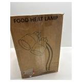 $130 Food Heat Lamp: Rapid-Heating Bulbs Included Steady Heating Commercial Food Warmer Lamp, Electric Heat Lamp for Food Catering Food Warming Lamp for Buffet Parties (Painted Silver, 32" (2-Head))