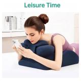 MOONYOOY Memory Foam Ergonomic Wedge Pillow for Sleeping, Acid Reflux & GERD Relief - Elevation Bed Support Pillow for Back Pain, Post Surgery Recovery, Reading with Removable Washable Cover