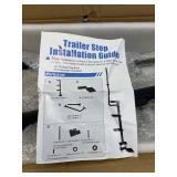 $124 VEVOR Boat Trailer Steps, 4-Step, Heavy-Duty Boat Trailer Steps with Handle, Non-Slip Surface, 3 Mounting Angle Options, Carbon Steel Ladder Suitable for 3" x 3"/3" x 5"/4" x 4" Frame, Bottom Mou
