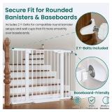 Cumbor 30-46" Baby Gate for Stairs, Toddler Safety Essentials for The House, Auto Close Dog Gate for Doorways, Mom