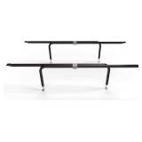 Bed Slats Center Support System | Adjustable Length & Height Tubular Steel with 4 Legs | Fits Full, Queen, King & California King Bed Frames
