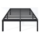Hafenpo 18 Inch Full Bed Frame - Sturdy Metal Platform Full Size, No Box Spring Needed, Heavy Duty, Easy Assembly, Strong Bearing Capacity, Under Bed Storage, Black